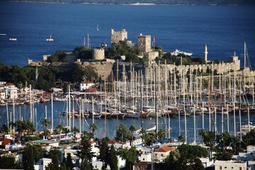 different views from bodrum castle
