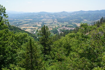 Fototapeta premium view from the top of the mountain