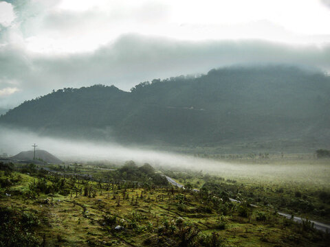 Road to the mountains of Guatemala, Central America