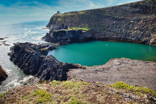 Blue Lagoon Near Solva, Wales