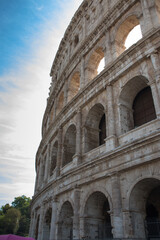 Fototapeta premium The Colosseum or Coliseum also known as the Flavian Amphitheatre, Rome, Italy