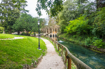 Fototapeta na wymiar Giardino Salvi Garden and Valmarana Loggia, in Vicenza, Veneto, Italy