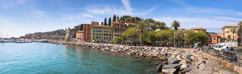 Panoramic view of Santa Margherita Ligure, Italy