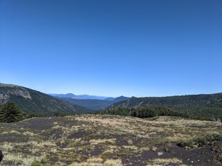 mountain landscape with blue sky