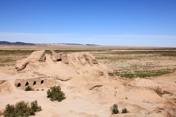 ウズベキスタンのトプラク・カラ遺跡