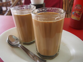 Masala chai, a traditional Indian drink, Rishikesh, Uttarakhand, North India, India