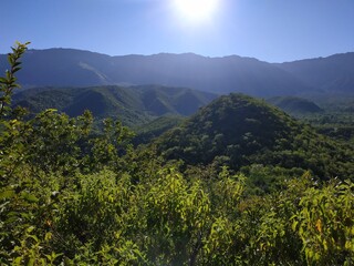 
beautiful landscape of the mountains in cordoba argentina
