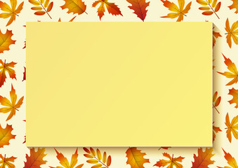 Autumn vector card.