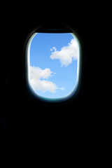 Beautiful view from the airplane window