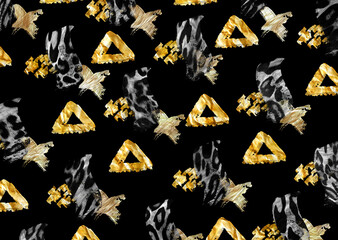 leopard print with glitter