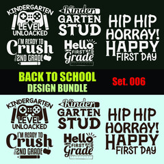Back to School Design Bundle - Back to School T-shirts Designs