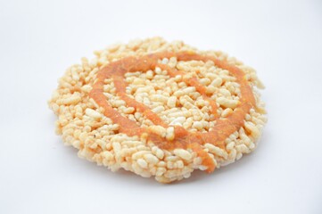 thai sweet crispy rice cracker with cane sugar