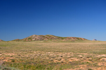 Mountain range Bektau- Ata. Tract Bektau- Ata. Central Asia Kazakhstan.