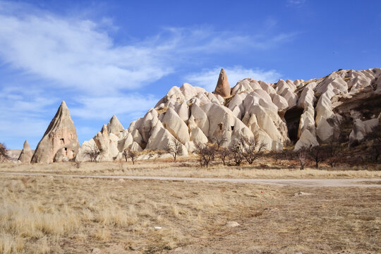 images of rock formations in Cappadocia without people