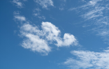 Fototapeta premium Beautiful blue sky with clouds