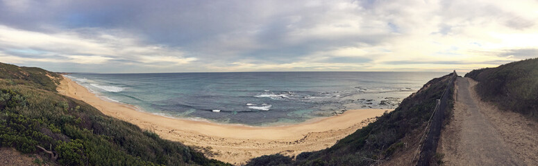 Seashore panorama in victoria
