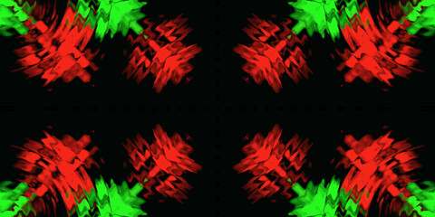 Kaleidoscope Movement Geometric Circle and Star Shapes.