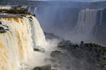 Iguazu Falls, viewed from the Brazil side of the Iguazu River