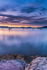 Sunrise and High Cloud over the Bay