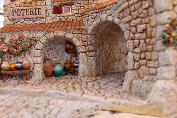 miniature medieval building in the old town