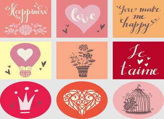 vector illustration of Happy Happiness