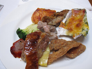 Close up shot of delicious food