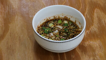 green tea leaves