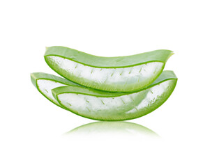 Aloe vera on a  white background.