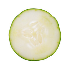 Fresh cucumber isolated on white background