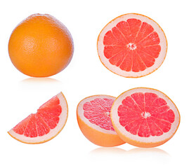 Obraz na płótnie Canvas Grapefruit isolated on white background