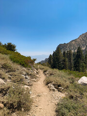 Hiking Path Through the Eastern Sierra Mountains in California