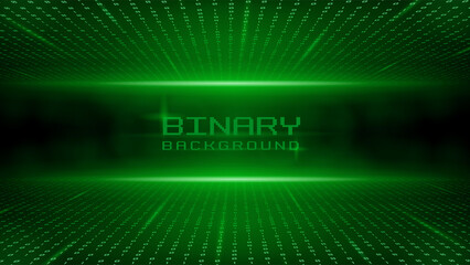 Matrix style binary code digital background
