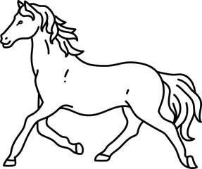 Horse Line Art