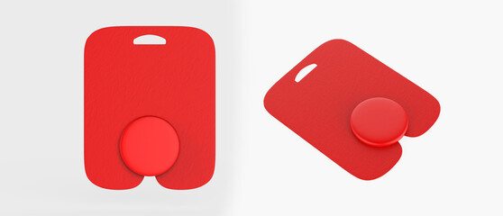 Pop Socket isolated on a white background Mock up. 3d illustration