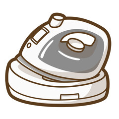コードレスアイロン（充電中）
