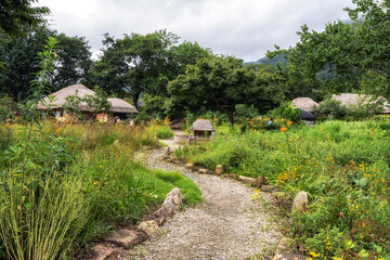 Fototapeta premium Suncheon Naganeupseong Folk Village