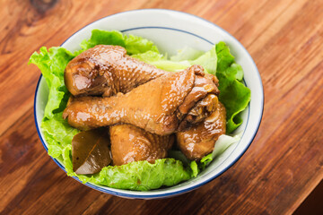 fowl stewed with soy sauce, Chicken thigh