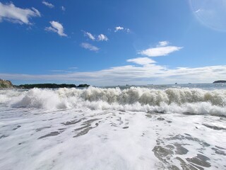 sea wave at the beach 