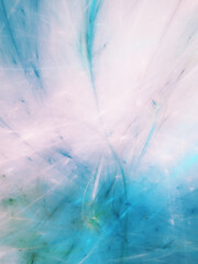 blue abstract fractal background 3d rendering illustration