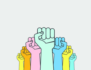 revolution art poster for freedom,Protest ,strength, freedom,rebel, revolt concept vector illustration.