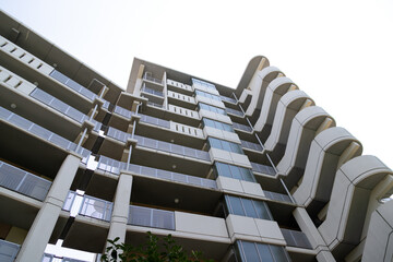 新しい団地の風景　千葉県船橋市　日本