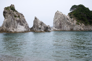 浄土ヶ浜の海岸