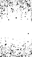 Scattered dense balck dots. Dark points dispersion