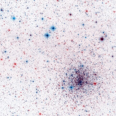 Outer space seamless pattern. Violet abstract 