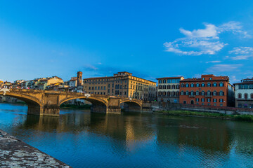 traditional, sunrise, church, dome, arc, cathedral, boat, blue, sunset, skyline, summer, toscana, history, water, attraction, culture, arch, beautiful, urban, city, landscape, firenze, travel, river, 