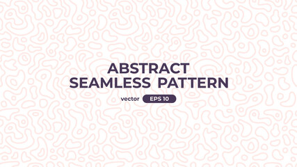 Seamless topographic map pattern. Abstract geometric background. landscape relief lines. Dynamic contours. Simple design. Banner, flyer, cover. Female pastel color. Flat style vector illustration.