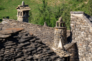 witch fireplaces, Borau, Huesca, Jacetania region, Aragon, Spain