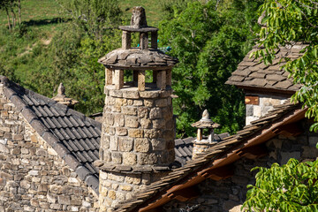 witch fireplaces, Borau, Huesca, Jacetania region, Aragon, Spain