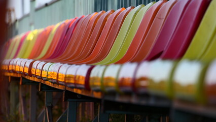 colorful clothes hangers