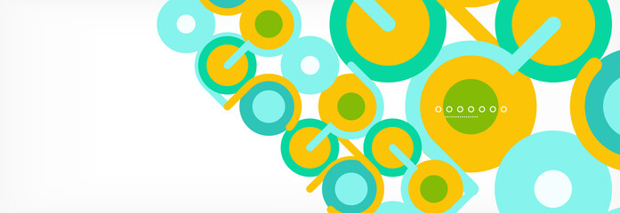 Circles and lines abstract background for covers, banners, flyers and posters and other templates